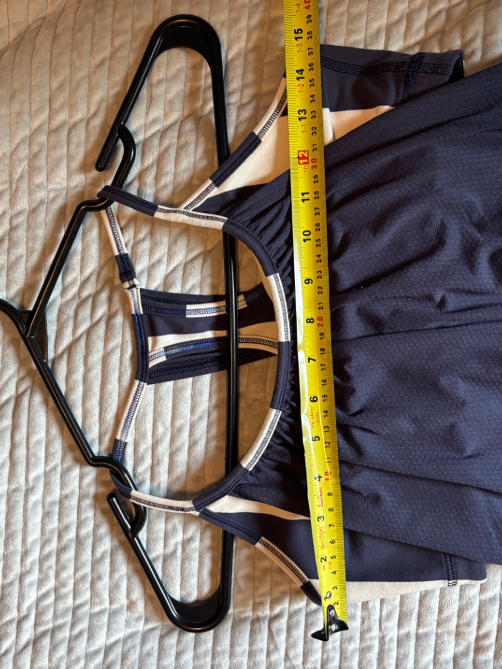 Lululemon No Limits Tank | Navy Blue | Built-In Bra | Size 8 - Picture 4 of 5